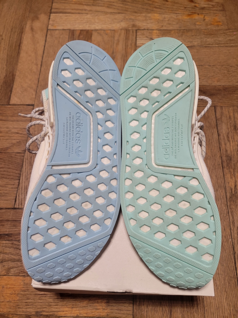 White Pharrell x Adidas NMD Human Race Sneakers Size 10 - Picture 8 of 8